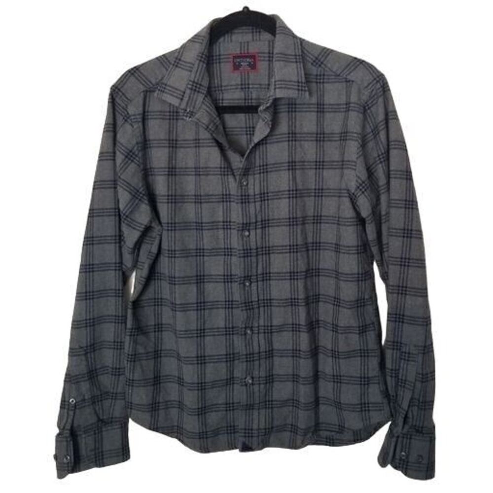 UNTUCKit Mens Plaid Button Shirt Sz M Career Corp Business Work Office Slim Fit